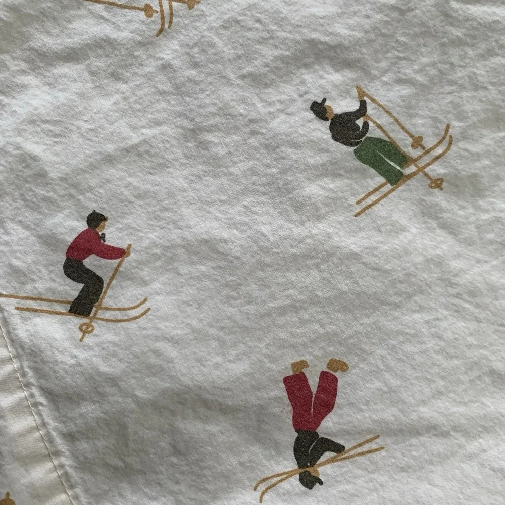 Pottery Barn Skiers Organic Fitted Sheet Pillowcases